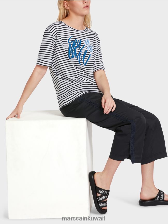 Marc Cain تي شيرت مع بيان LVN0D61362 ملابس شريط