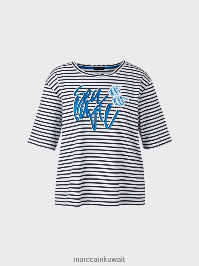Marc Cain تي شيرت مع بيان LVN0D61362 ملابس شريط