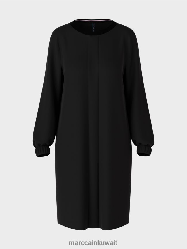 Marc Cain فستان قصير رياضي LVN0D6136 ملابس أسود