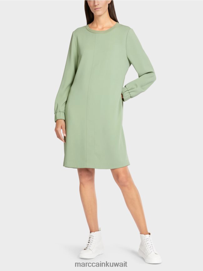 Marc Cain فستان قصير رياضي LVN0D6139 ملابس مسحوق النعناع