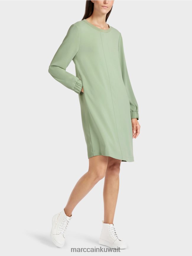 Marc Cain فستان قصير رياضي LVN0D6139 ملابس مسحوق النعناع