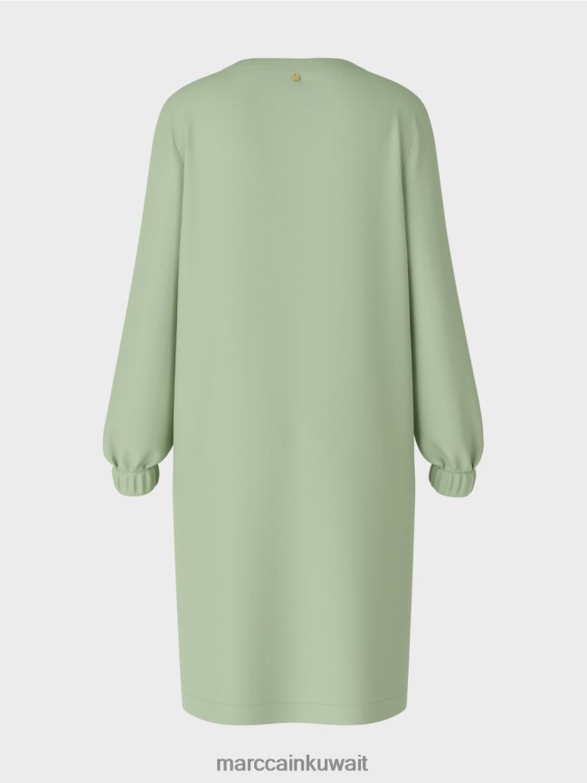 Marc Cain فستان قصير رياضي LVN0D6139 ملابس مسحوق النعناع