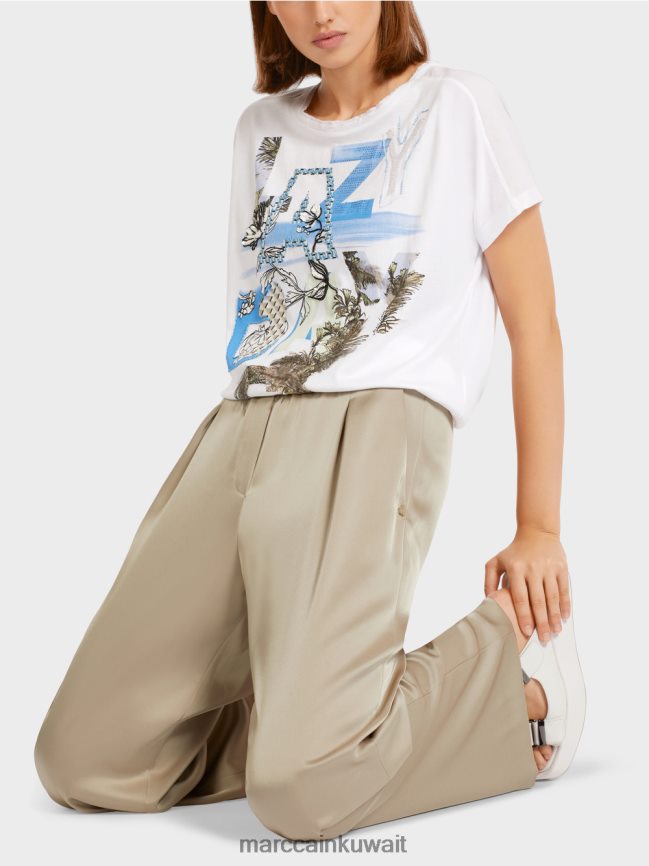 Marc Cain قمة كيمونو القطن LVN0D61416 ملابس أزور