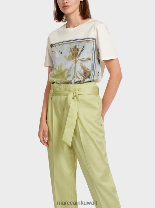 Marc Cain تي شيرت أنيق بمزيج من المواد LVN0D61418 ملابس أزور