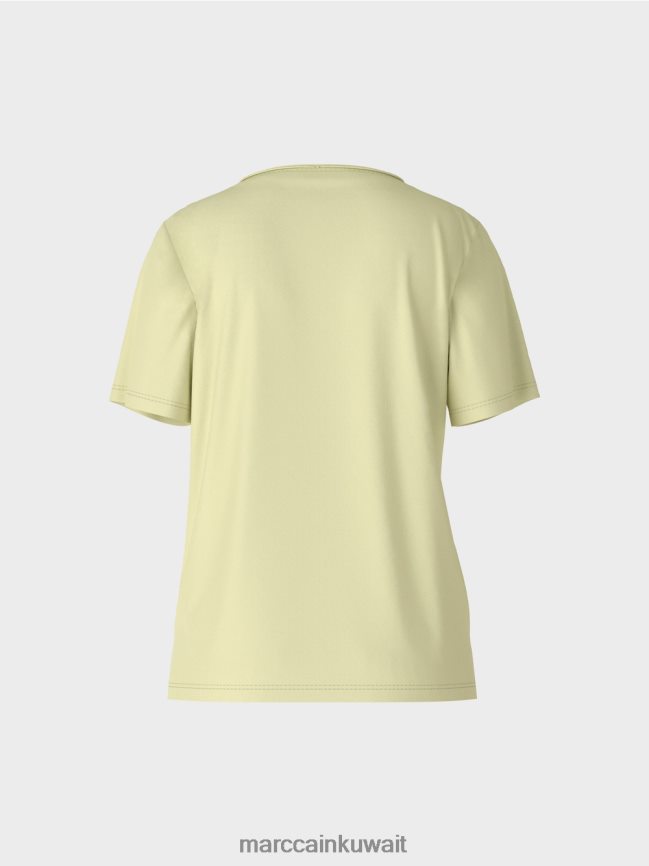 Marc Cain الجزء العلوي من القطن المطاطي LVN0D61420 ملابس نفس ناعم