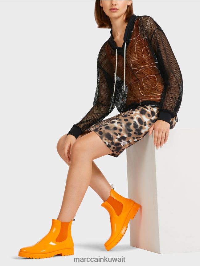 Marc Cain قميص شبكي شفاف LVN0D61435 ملابس أسود