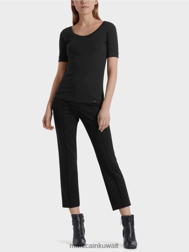 Marc Cain قميص أساسي عالي الجودة LVN0D61479 ملابس أسود