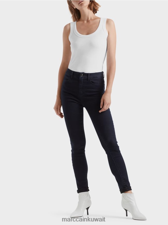 Marc Cain أعلى الخزان مضلع غرامة LVN0D61485 ملابس أبيض