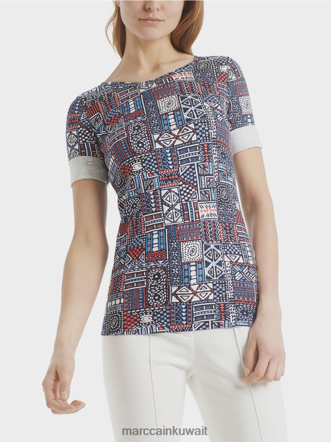 Marc Cain قميص بطبعة عرقية LVN0D61489 ملابس ريفييرا