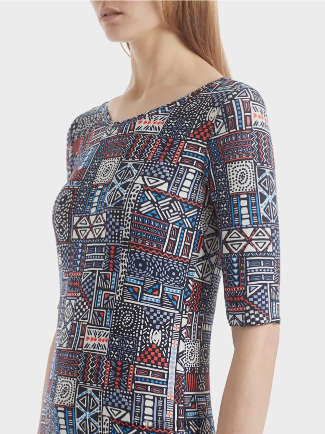 Marc Cain قميص بطبعة عرقية LVN0D61489 ملابس ريفييرا