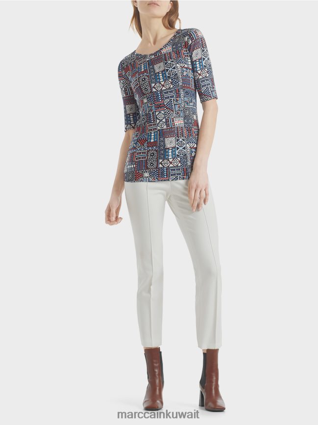 Marc Cain قميص بطبعة عرقية LVN0D61489 ملابس ريفييرا
