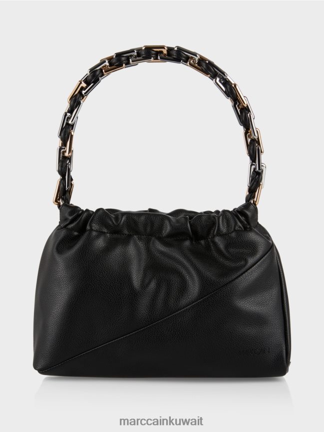 Marc Cain حقيبة كتف بمقبض مزخرف LVN0D61516 ملحق أسود