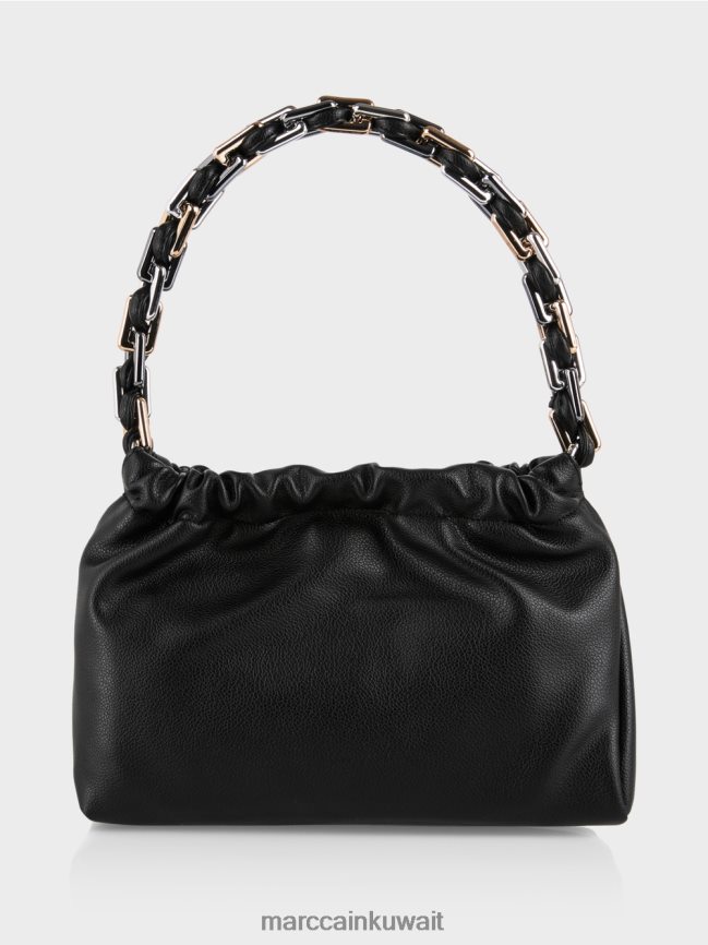 Marc Cain حقيبة كتف بمقبض مزخرف LVN0D61516 ملحق أسود