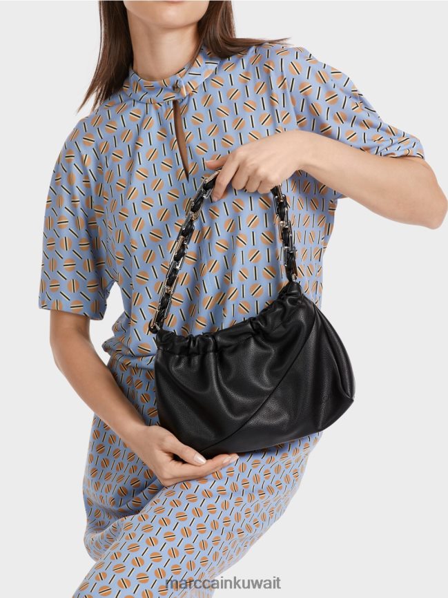 Marc Cain حقيبة كتف بمقبض مزخرف LVN0D61516 ملحق أسود