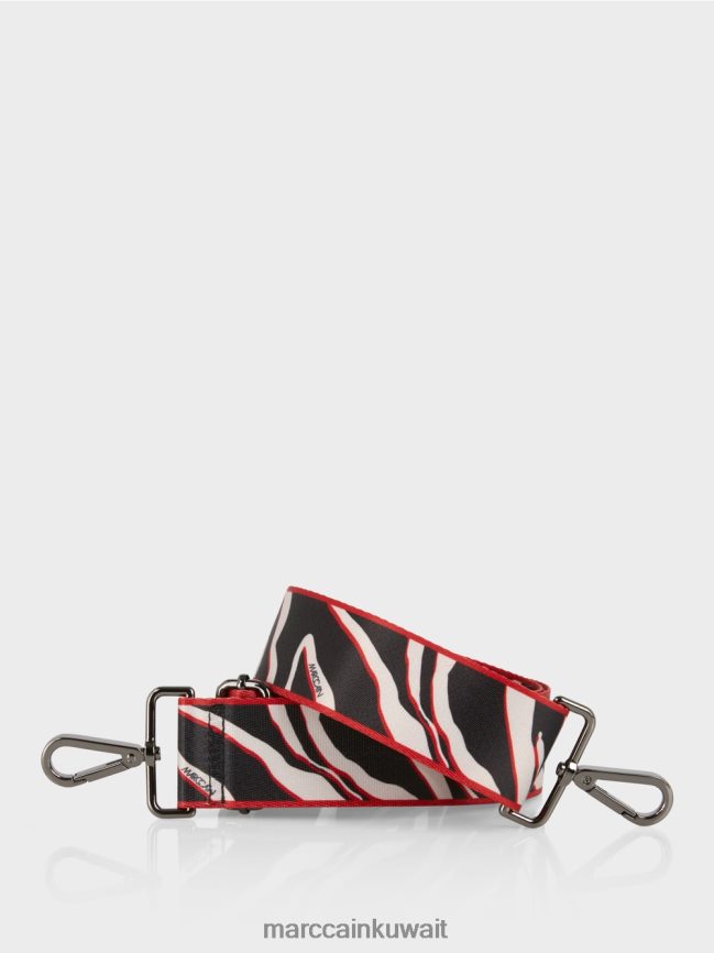 Marc Cain حقيبة كتف بتصميم منقوش LVN0D61517 ملحق أسود