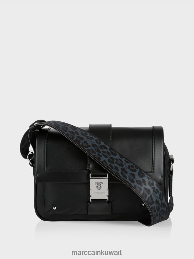 Marc Cain حقيبة كتف "إعادة التفكير معًا". LVN0D61519 ملحق أسود