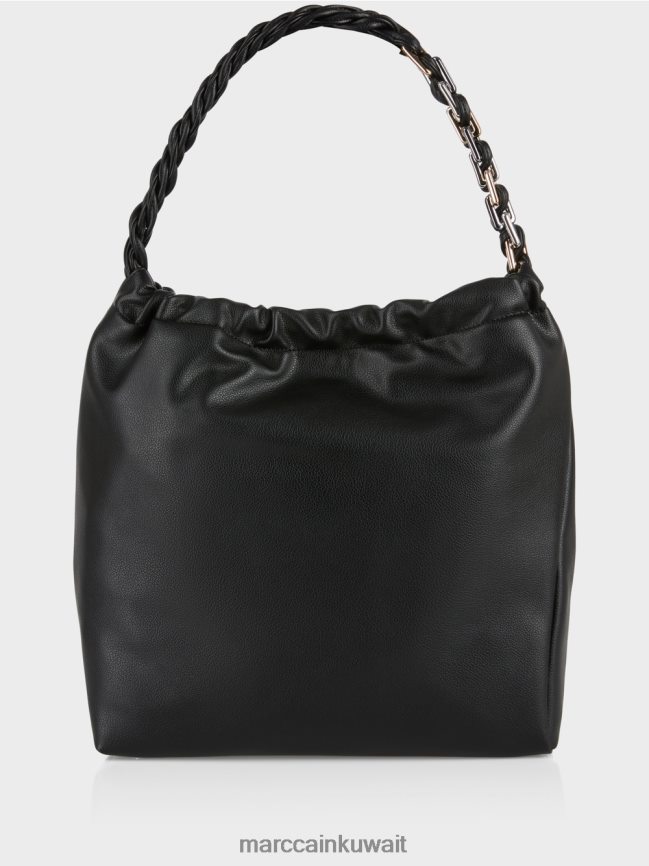 Marc Cain حقيبة تسوق على شكل حقيبة LVN0D61520 ملحق أسود