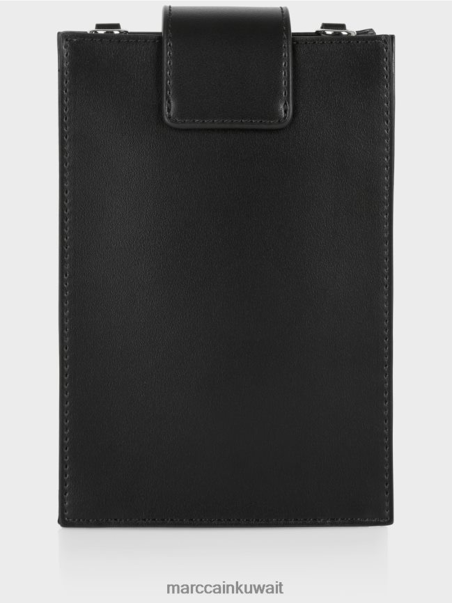 Marc Cain حقيبة كروس على شكل طولي LVN0D61521 ملحق أسود