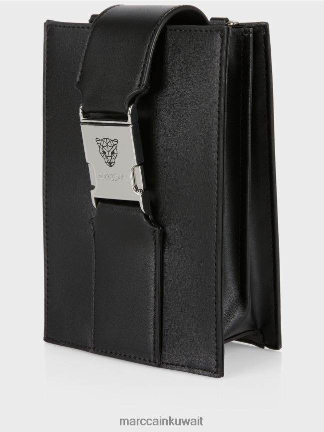 Marc Cain حقيبة كروس على شكل طولي LVN0D61521 ملحق أسود