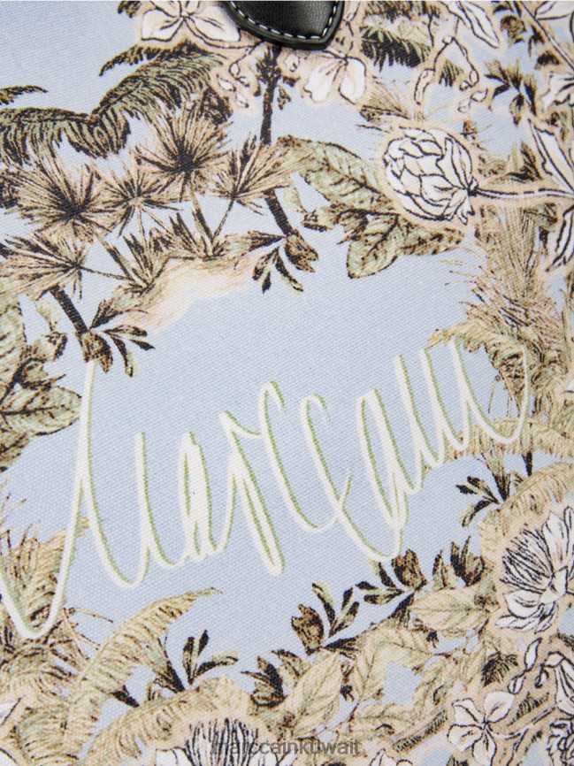 Marc Cain حمل حقيبة في نمط الأزهار LVN0D61533 ملحق مسحوق أزرق فاتح