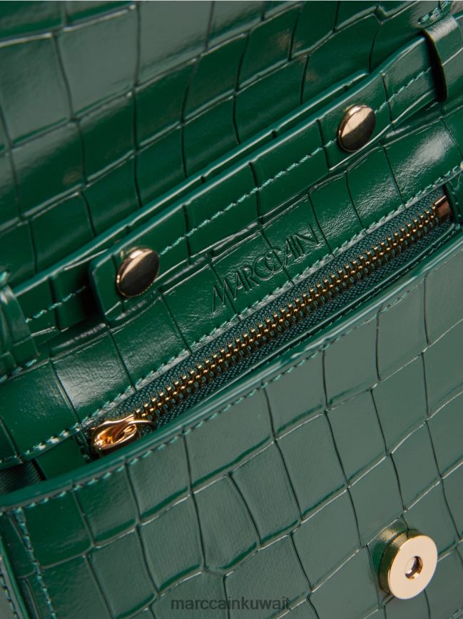 Marc Cain حقيبة كتف مع حلقة زخرفية LVN0D61540 ملحق الغابة المظلمة