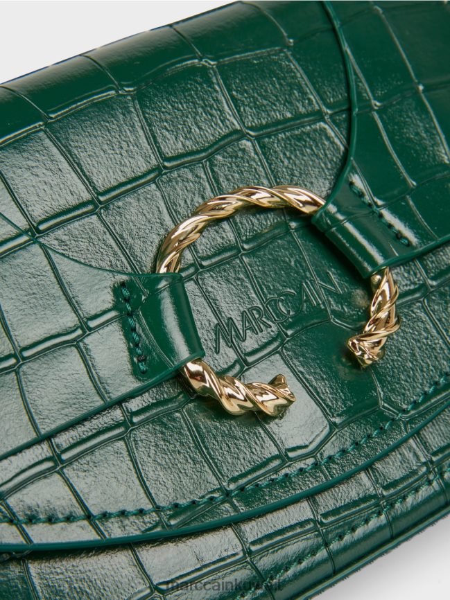 Marc Cain حقيبة كتف مع حلقة زخرفية LVN0D61540 ملحق الغابة المظلمة