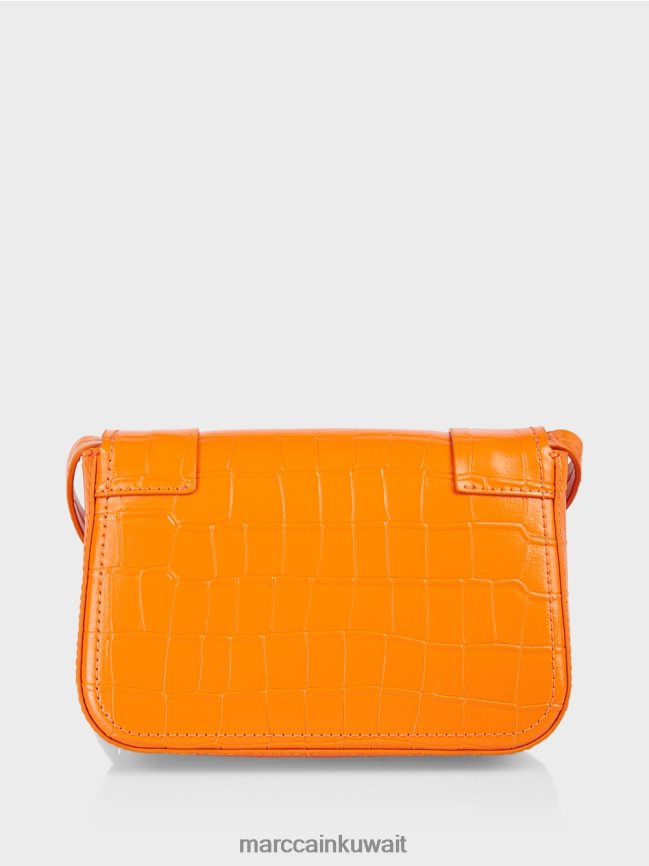 Marc Cain حقيبة كتف مع حلقة زخرفية LVN0D61544 ملحق برتقالي واضح