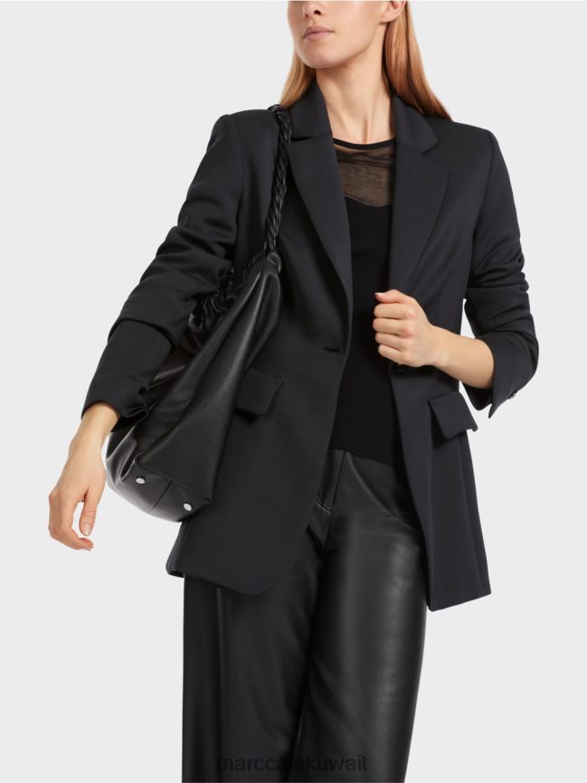 Marc Cain سترة جيوب مزخرفة ملائمة LVN0D6154 ملابس أسود