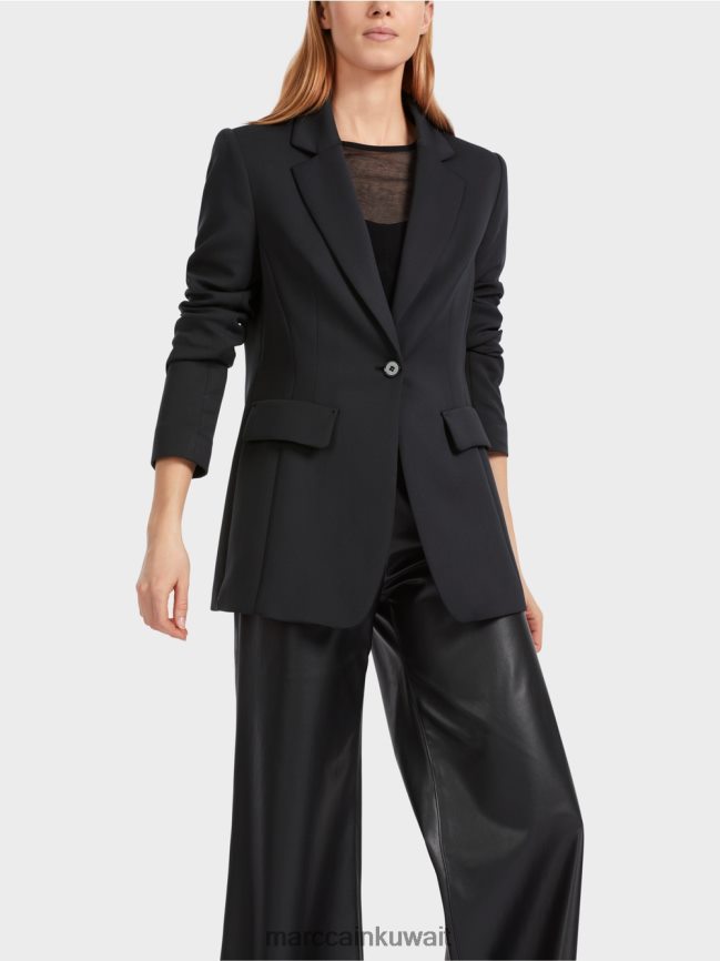 Marc Cain سترة جيوب مزخرفة ملائمة LVN0D6154 ملابس أسود