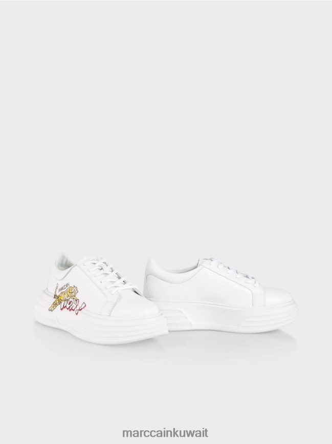 Marc Cain أحذية رياضية منصة باردة LVN0D61554 أحذية أبيض