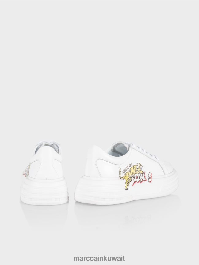 Marc Cain أحذية رياضية منصة باردة LVN0D61554 أحذية أبيض