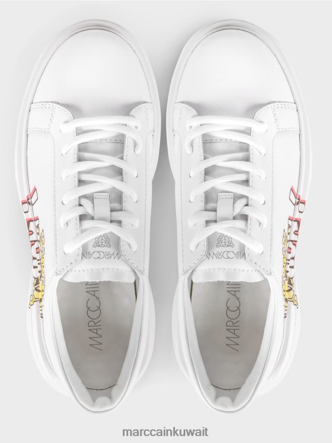 Marc Cain أحذية رياضية منصة باردة LVN0D61554 أحذية أبيض