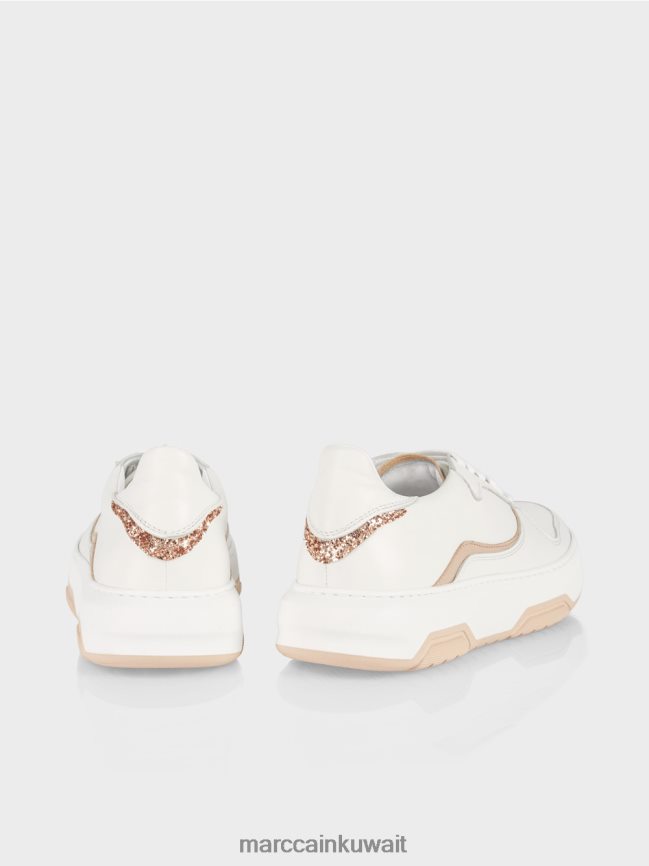 Marc Cain أحذية رياضية بتفاصيل لامعة LVN0D61555 أحذية البيج الرملي