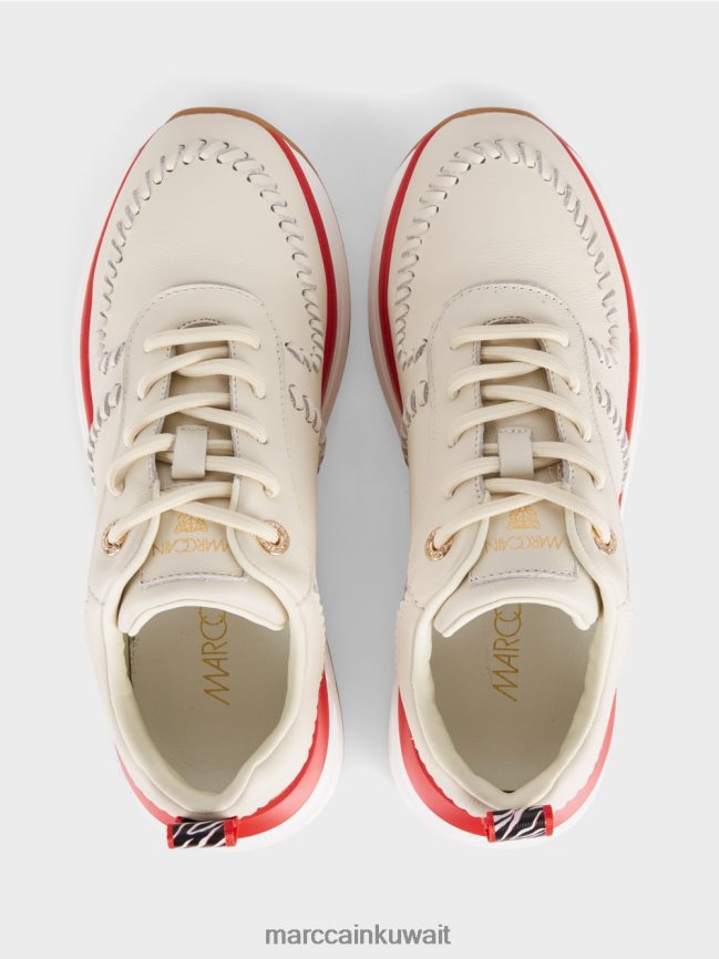 Marc Cain أحذية رياضية معاصرة LVN0D61556 أحذية كريم غامق