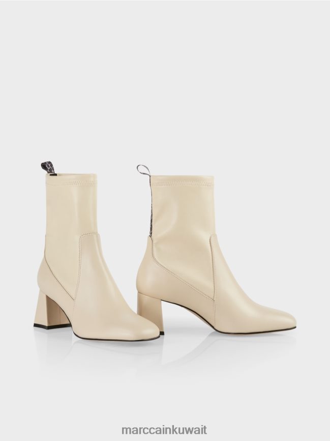 Marc Cain حذاء الكاحل مع تفاصيل ليو LVN0D61559 أحذية كريم غامق