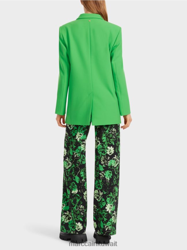 Marc Cain السترة الكلاسيكية LVN0D6155 ملابس التفاح الأخضر الداكن