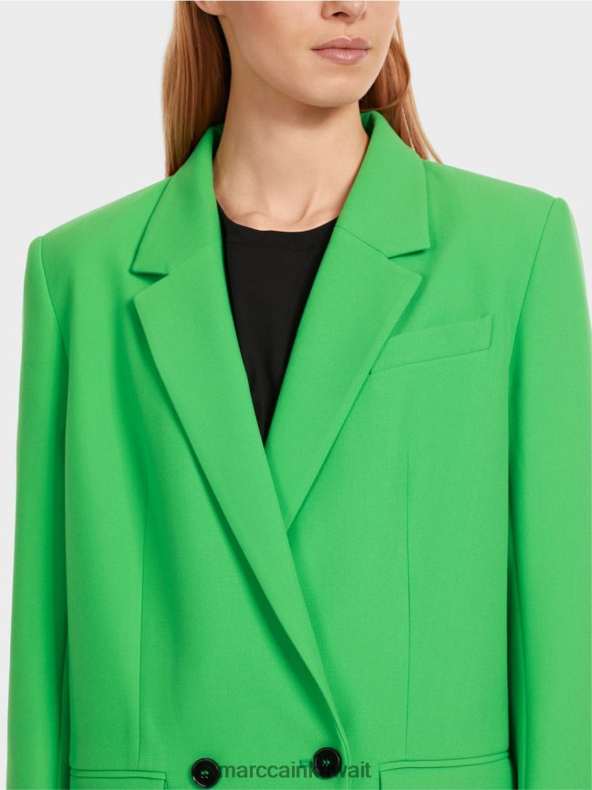 Marc Cain السترة الكلاسيكية LVN0D6155 ملابس التفاح الأخضر الداكن