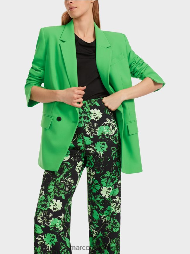 Marc Cain السترة الكلاسيكية LVN0D6155 ملابس التفاح الأخضر الداكن