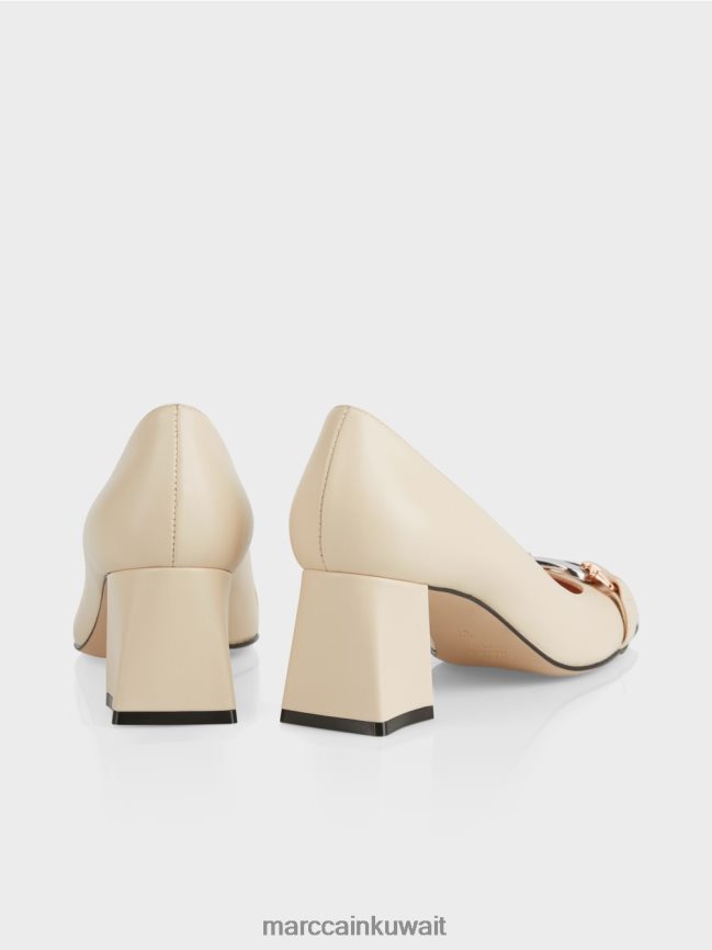 Marc Cain مضخات مع المشبك LVN0D61560 أحذية كريم غامق