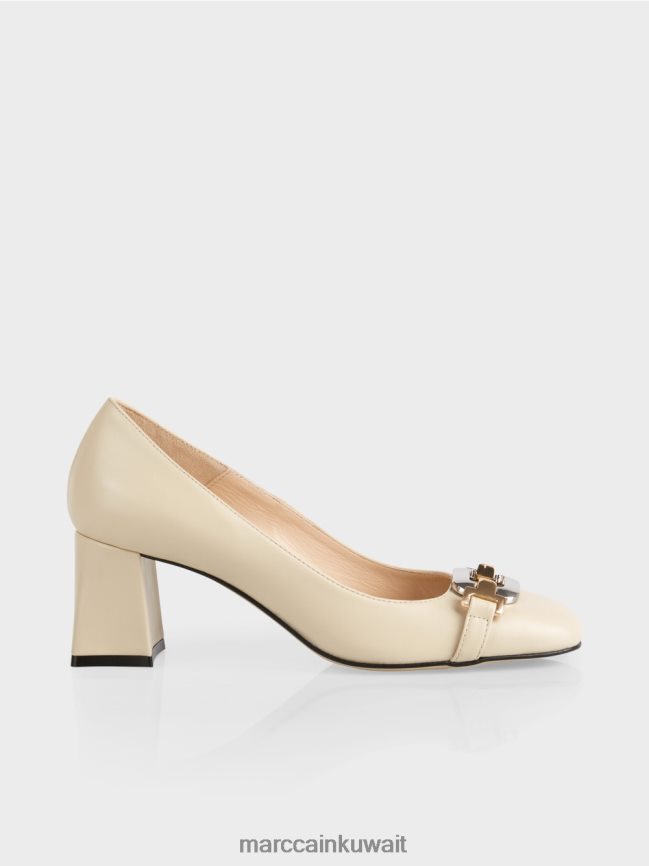 Marc Cain مضخات مع المشبك LVN0D61560 أحذية كريم غامق