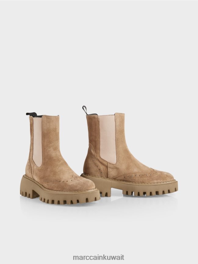 Marc Cain أحذية تشيلسي مع الأزرار LVN0D61564 أحذية الحلوى الساطعة