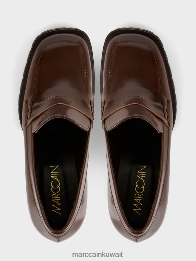 Marc Cain مضخات بكعب كتلة LVN0D61568 أحذية خشب قاتم