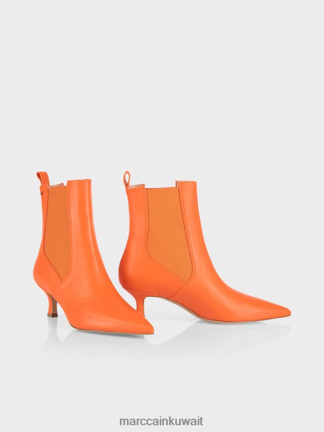 Marc Cain أحذية الكاحل الدانتيل مع إدراج LVN0D61569 أحذية المرجان المشرق