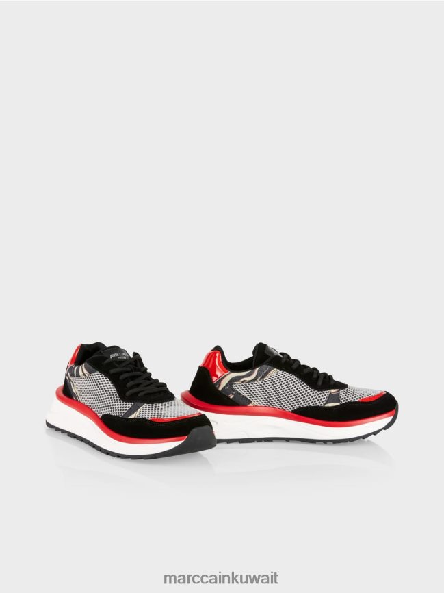 Marc Cain حذاء رياضي سهل الارتداء مع تفاصيل الأسد LVN0D61571 أحذية توت بري