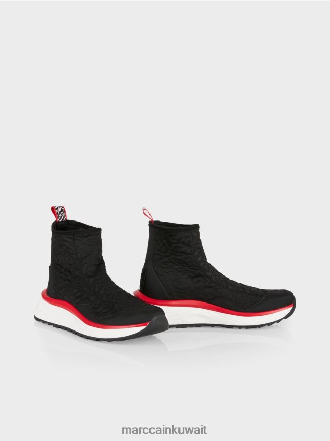 Marc Cain حذاء رياضي بتصميم ليو منقوش LVN0D61573 أحذية أسود