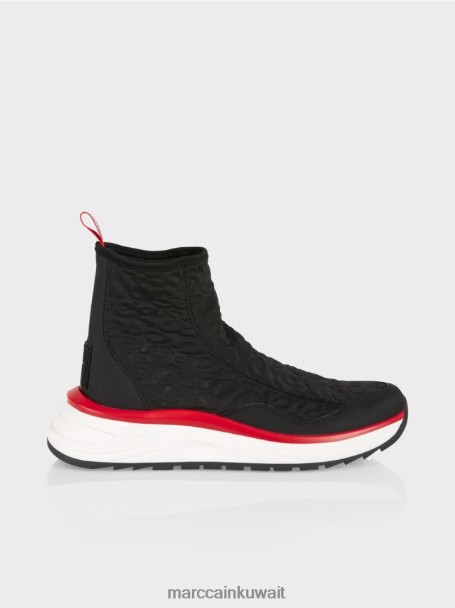 Marc Cain حذاء رياضي بتصميم ليو منقوش LVN0D61573 أحذية أسود