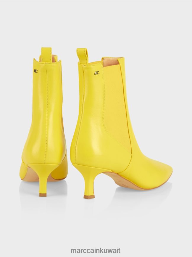 Marc Cain أحذية الكاحل الدانتيل مع إدراج LVN0D61575 أحذية ليمون ناعم