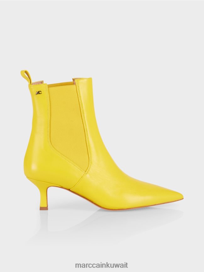 Marc Cain أحذية الكاحل الدانتيل مع إدراج LVN0D61575 أحذية ليمون ناعم
