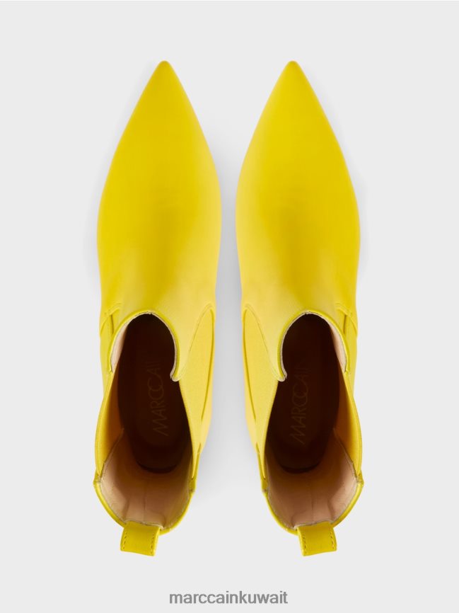 Marc Cain أحذية الكاحل الدانتيل مع إدراج LVN0D61575 أحذية ليمون ناعم