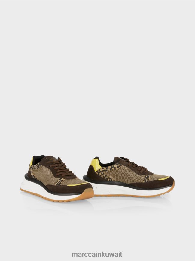 Marc Cain حذاء رياضي سهل الارتداء مع تفاصيل الأسد LVN0D61579 أحذية شروق الشمس